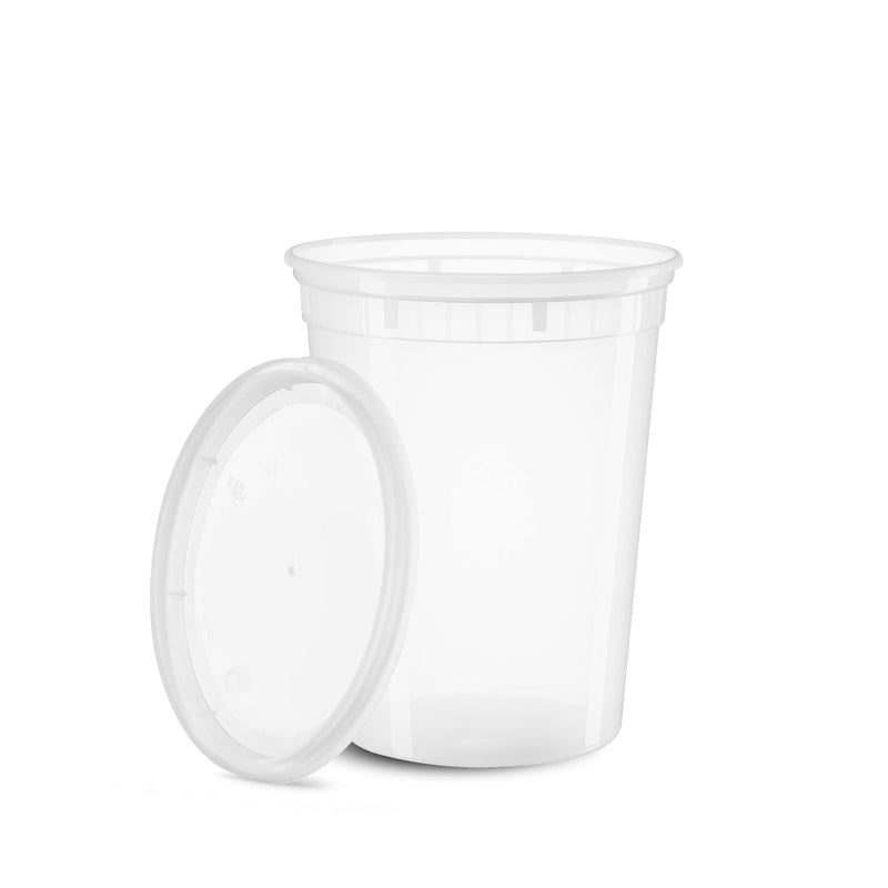 Zeml [24 Sets] 32 oz. Deli Food Storage Freezer Containers With Leak-proof Lids - Image 2